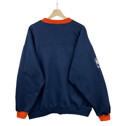 90s Lee Sport New York Knicks NBA Sweatshirt Navy Orange L/XL