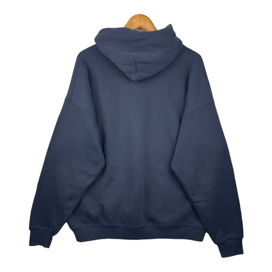 90s Lee Comic Three-Eyed Cat Hoodie Navy  XL