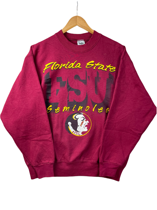 90s NCAA Florida State University Fruit of the Loom Sweatshirt Red