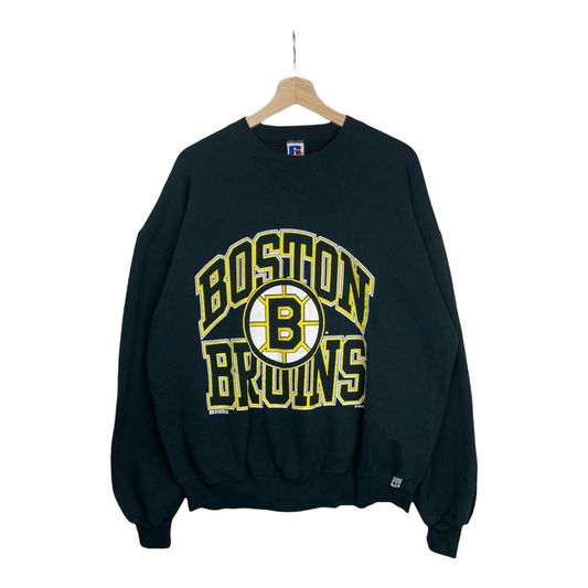 90s Russel Athletic Boston Bruins NHL Sweatshirt Black L