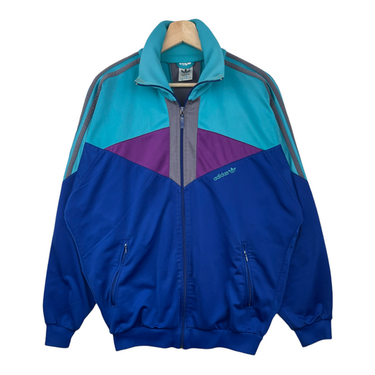 90s Adidas Trackjacket Blue Turquoise M