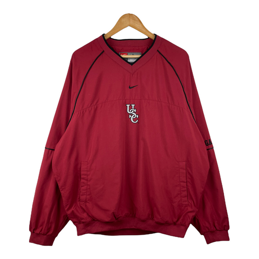90s Nike Team University of South Carolina Gamecocks NCAA Pullover Red L