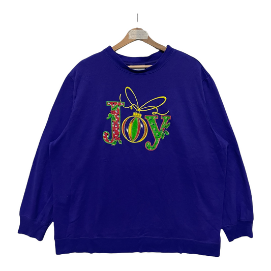 90s Blair Christmas Sweatshirt Purple XXL/XL