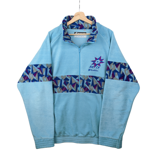 90s Lotto Crazy Fleece Babyblue XXL