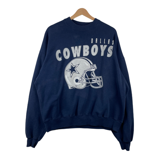 90s Hanes Dallas Cowboys NFL Sweatshirt Navy  L/XL