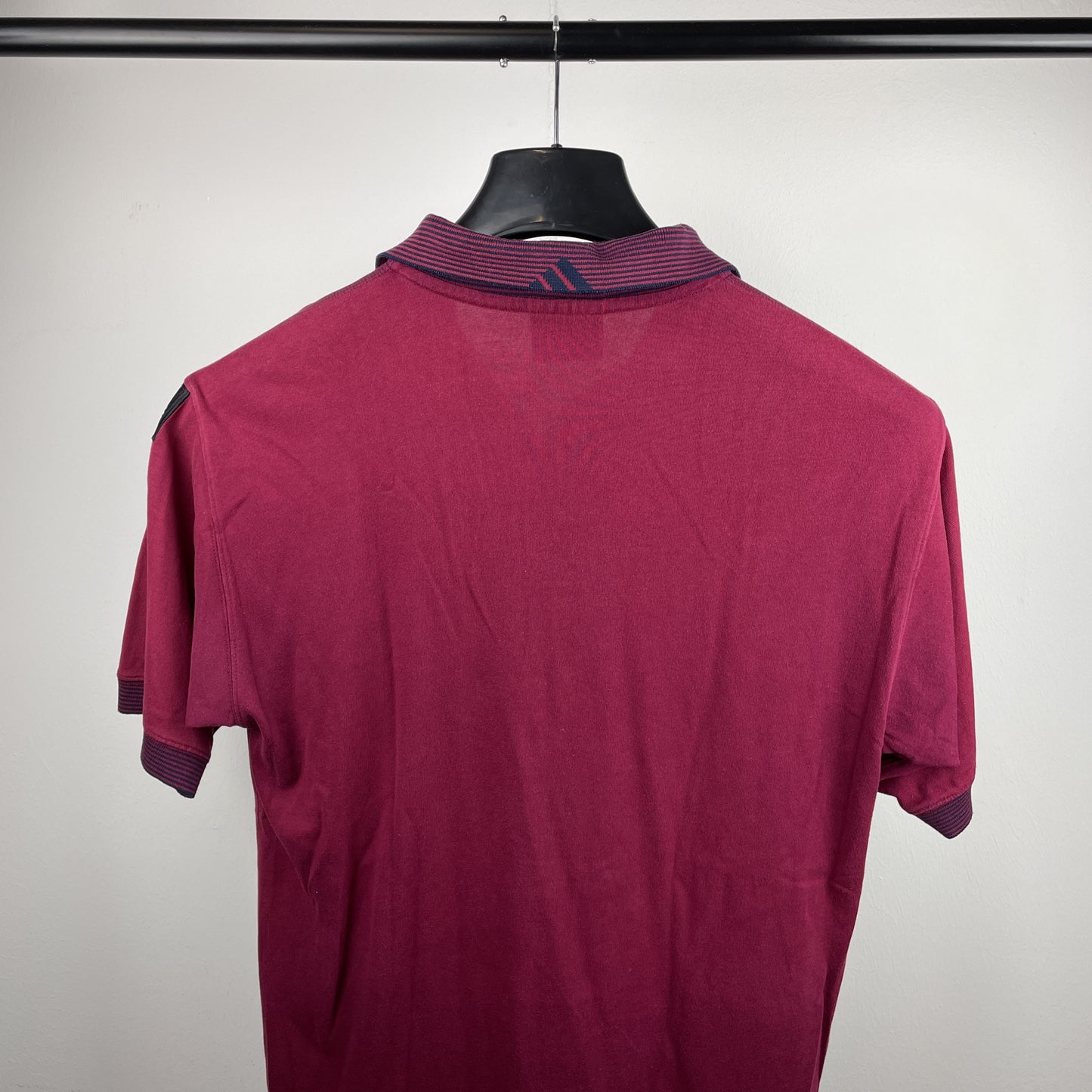 90s Adidas Equipment Polo Burgundy M/L