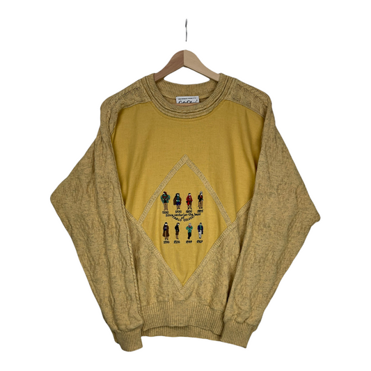 80s Carlo Colucci Knit Yellow  M (48)