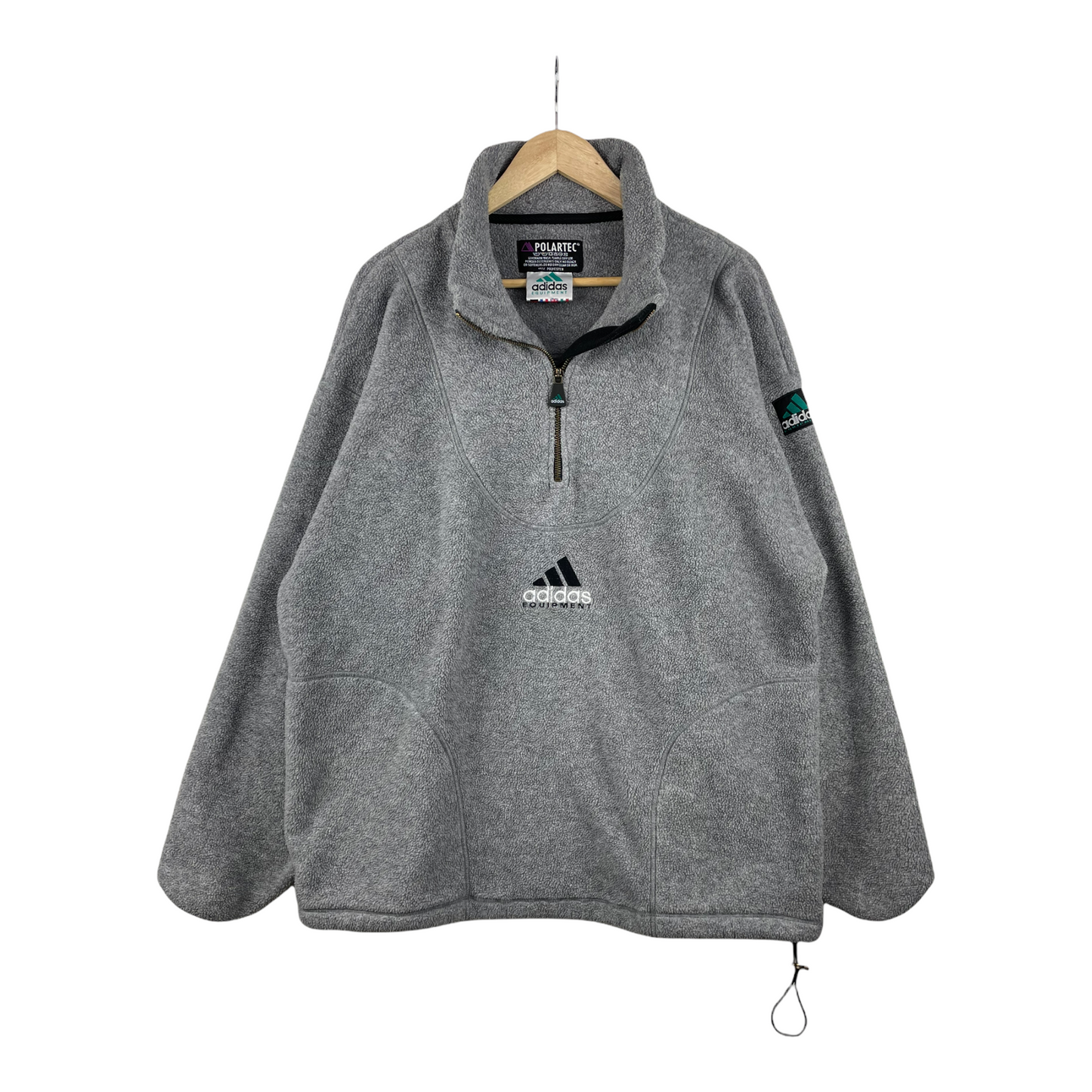 90s Adidas Equipment Polartec Fleece Grey L