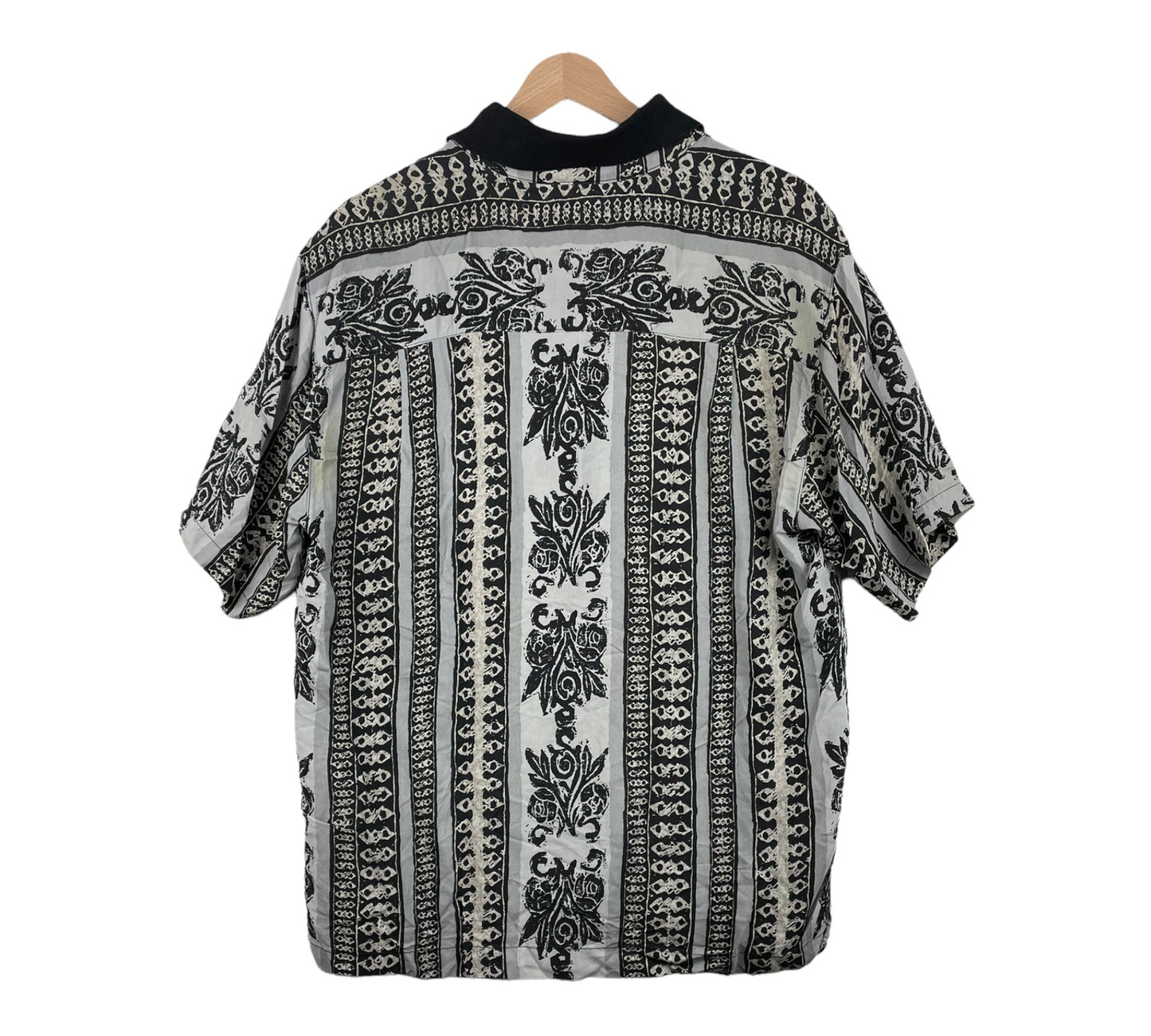 90s Malagrida Crazy Pattern Black White M/L