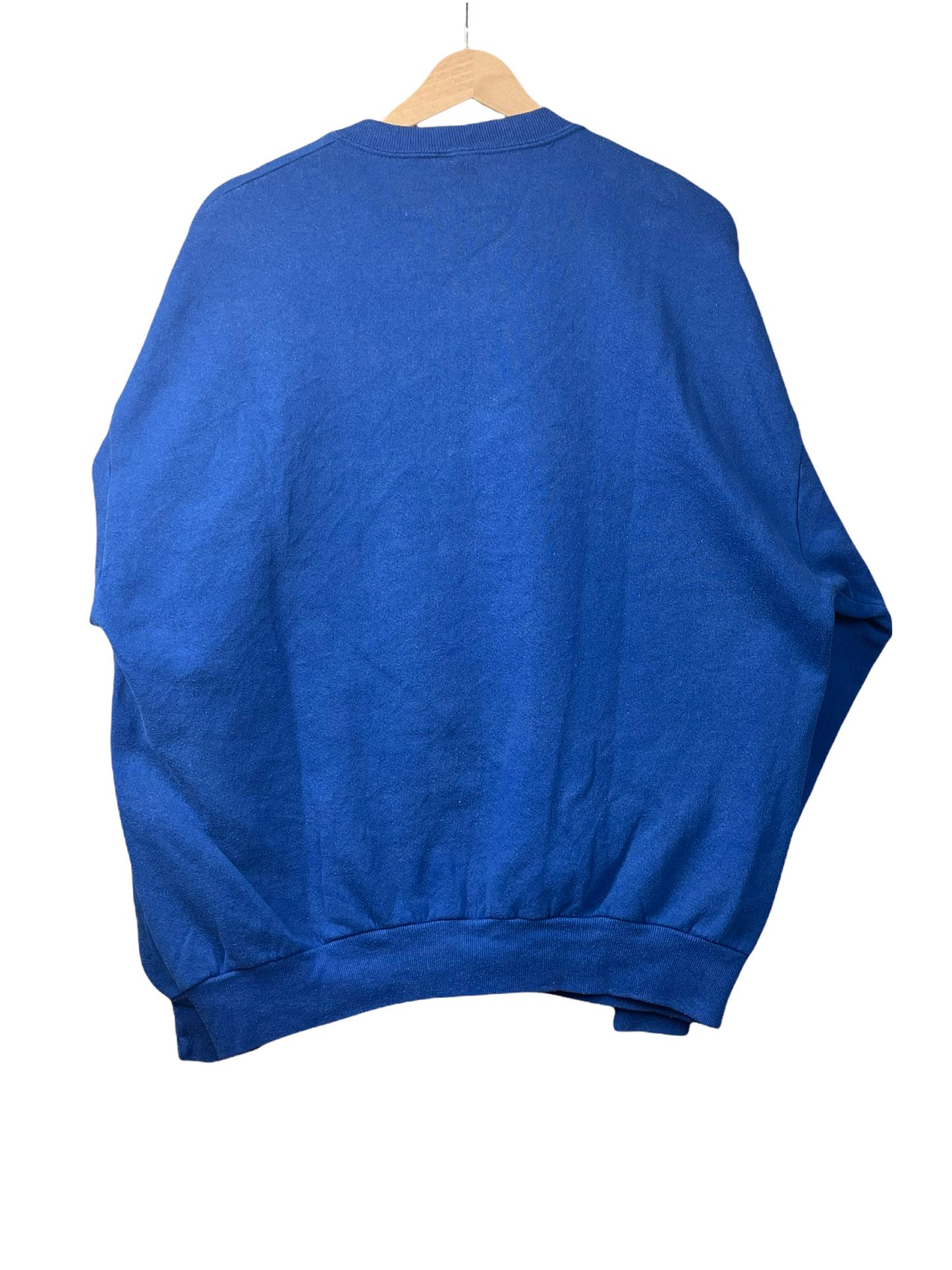 90s Jerzees Christmas Sweatshirt blue