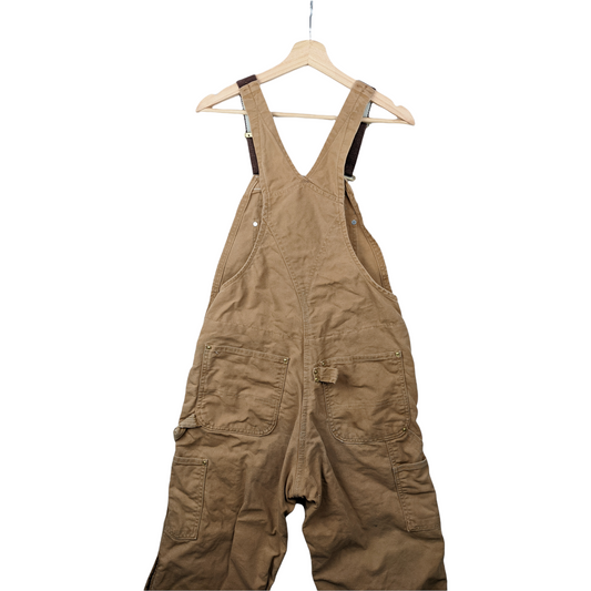 90s Carhartt Dungaree Beige Brown 32x30