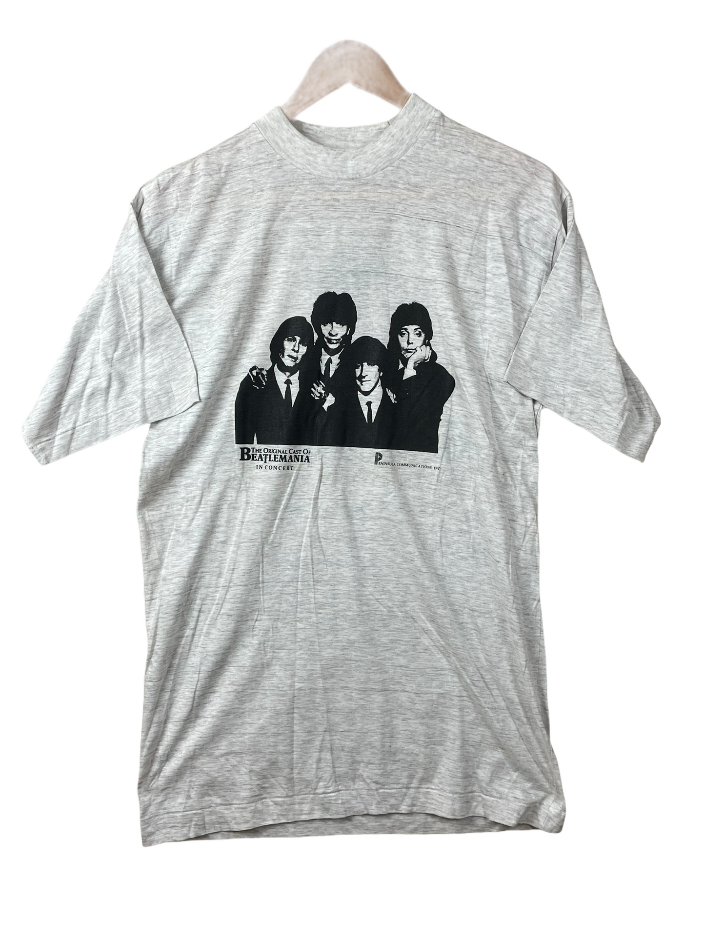 90s Beatlemania Hollywood of California T-Shirt Grey