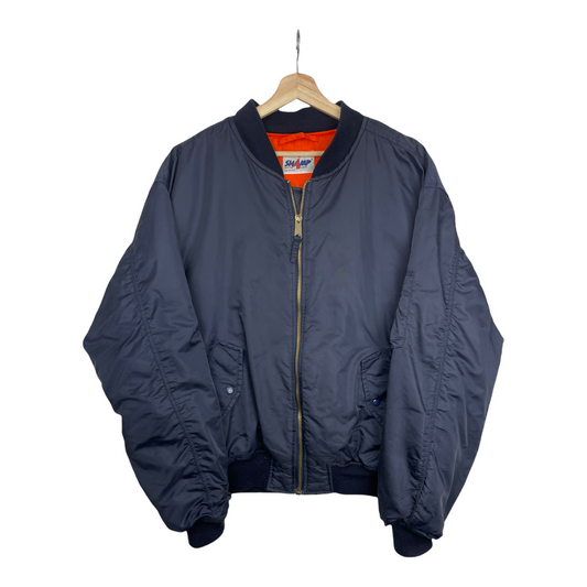 90s Shamp Fashion Jacket Navy  XL