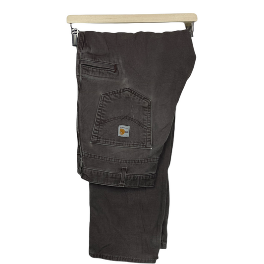 00s Carhartt FR Distressed Workwear Pant Brown  34 x 32