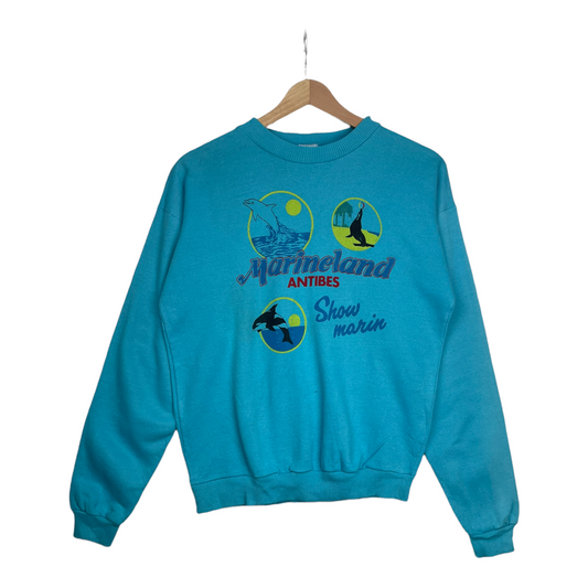 80s Unbranded Sweatshirt Turqoise S