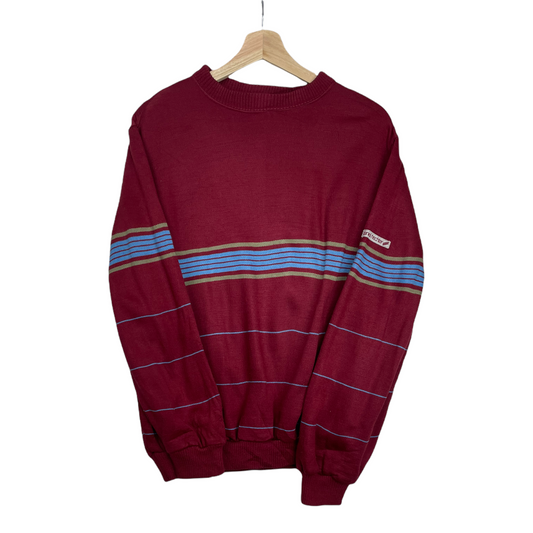 90s Daniel Hechter Sweatshirt Red Brown S/M