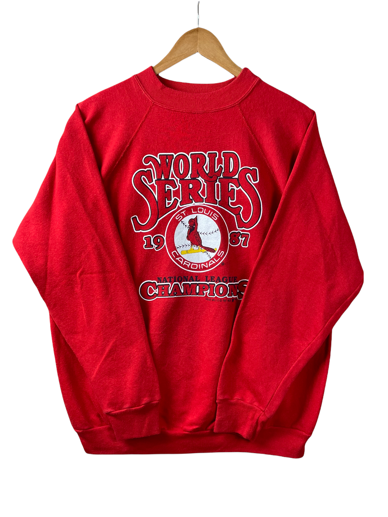 80s St. Louis Cardinals MLB Trench Sweatshirt Red – PopeVintage
