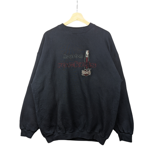 90s Houston Rockets NBA Sweatshirt Black L/XL