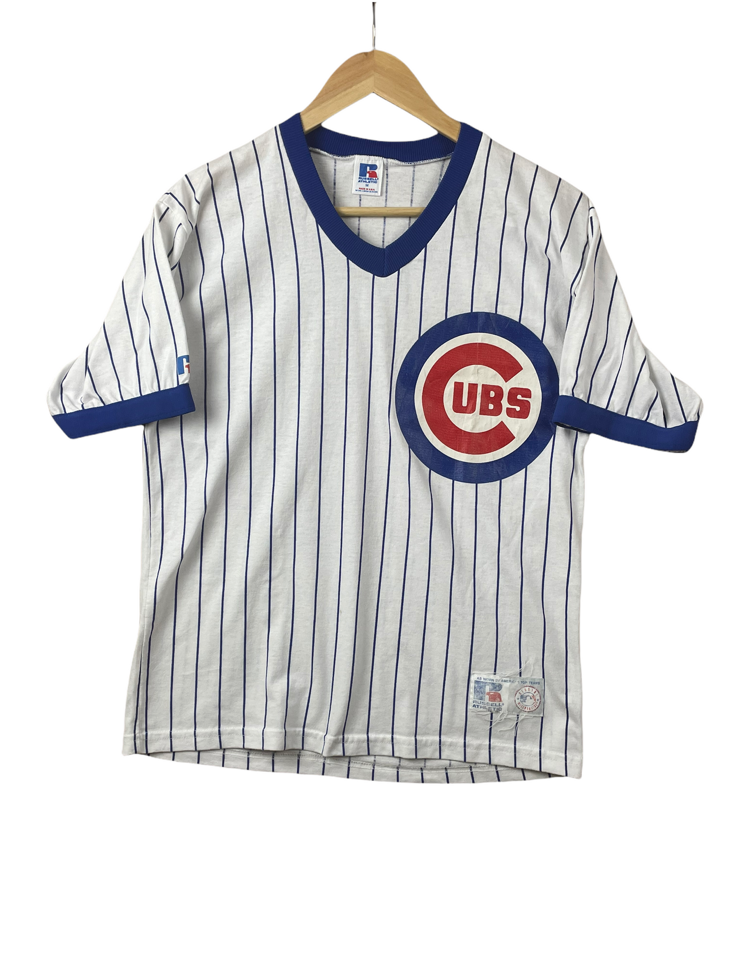 90s Chicago Cubs MLB Russel Athletics  T-Shirt White S/M