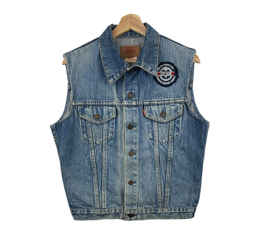 90s Levis Jeans Vest Blue Topgun M/L