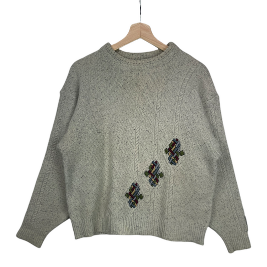 80s Carlo Colucci Knit Beige  S/M