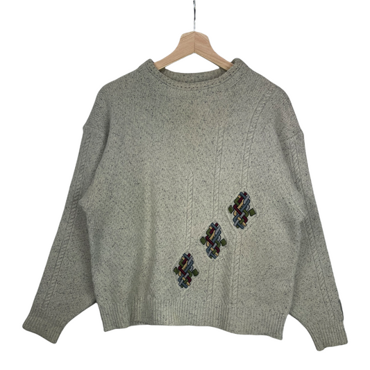 80s Carlo Colucci Knit Beige S/M