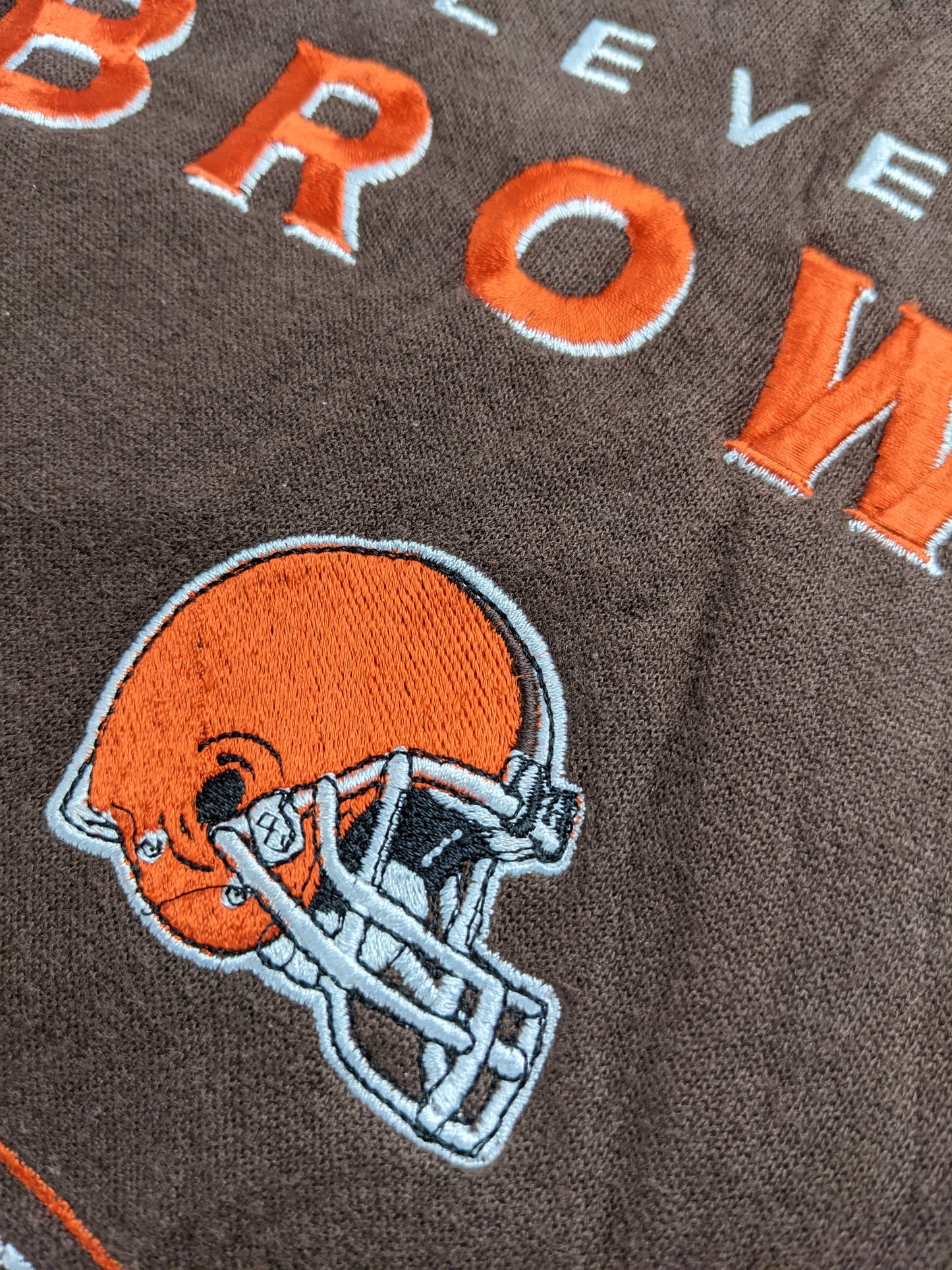 90s Cleveland Browns NFL CSA Sweatshirt Brown