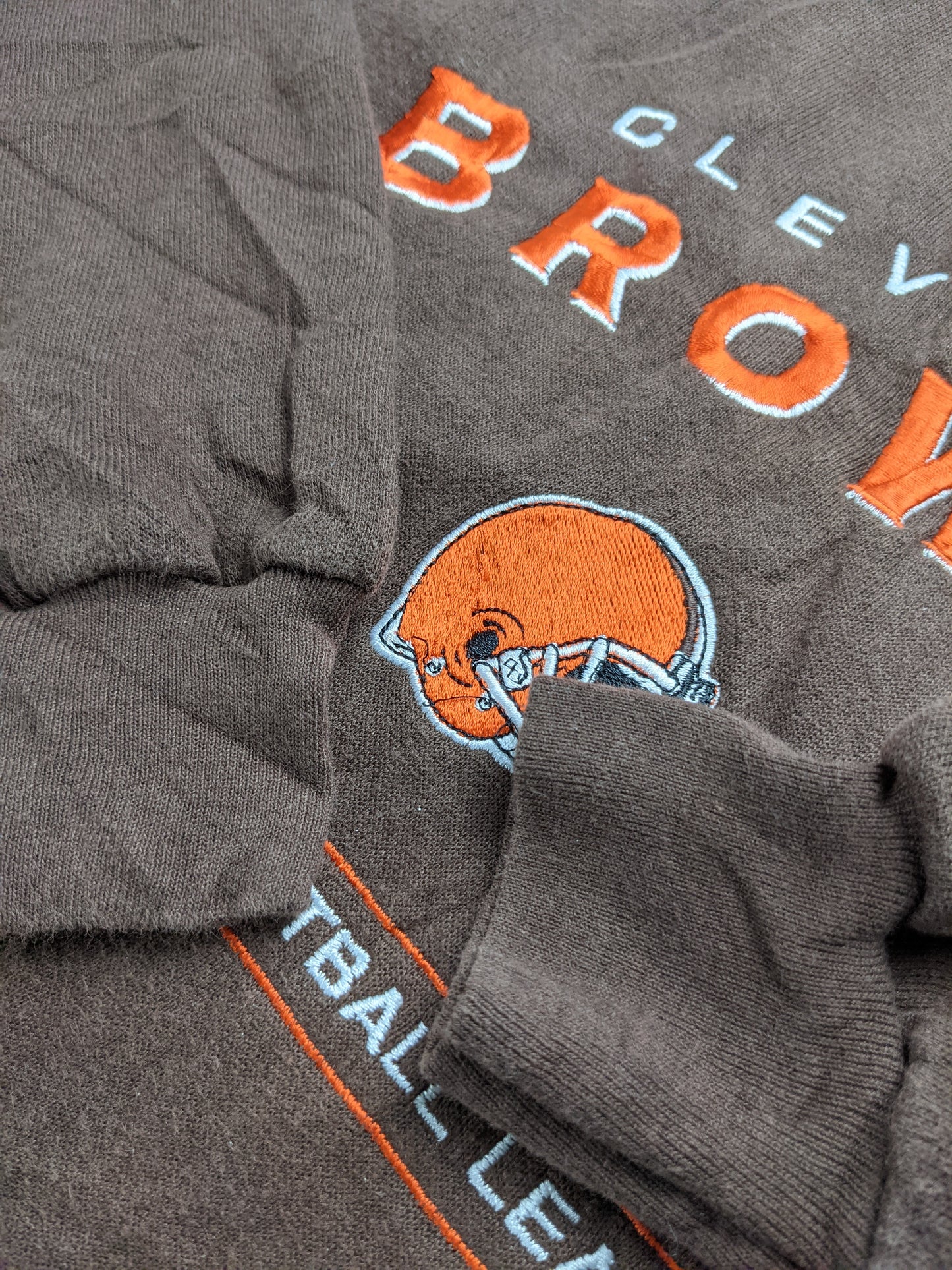 90s Cleveland Browns NFL CSA Sweatshirt Brown