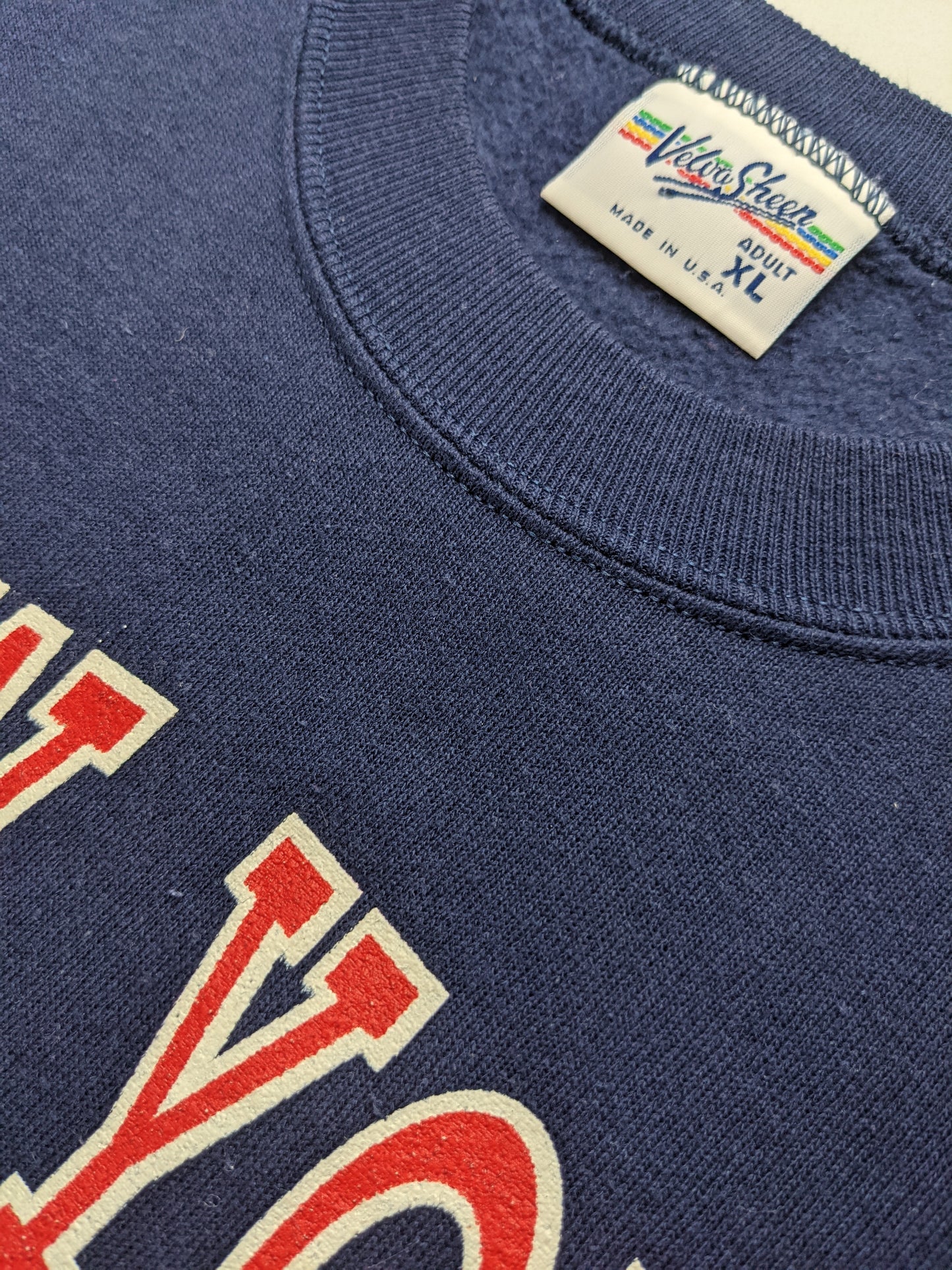 90s New York Yankees MLB Velva Sheen Sweatshirt Navy