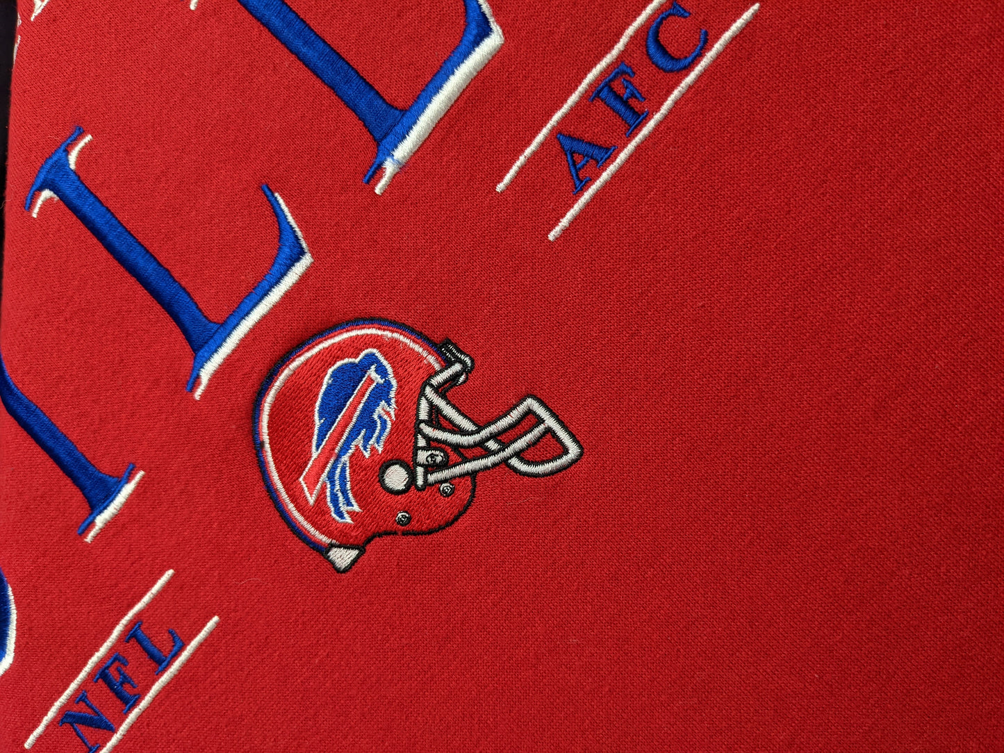 90s Buffalo Bills NFL Lee Sport Sweatshirt Red