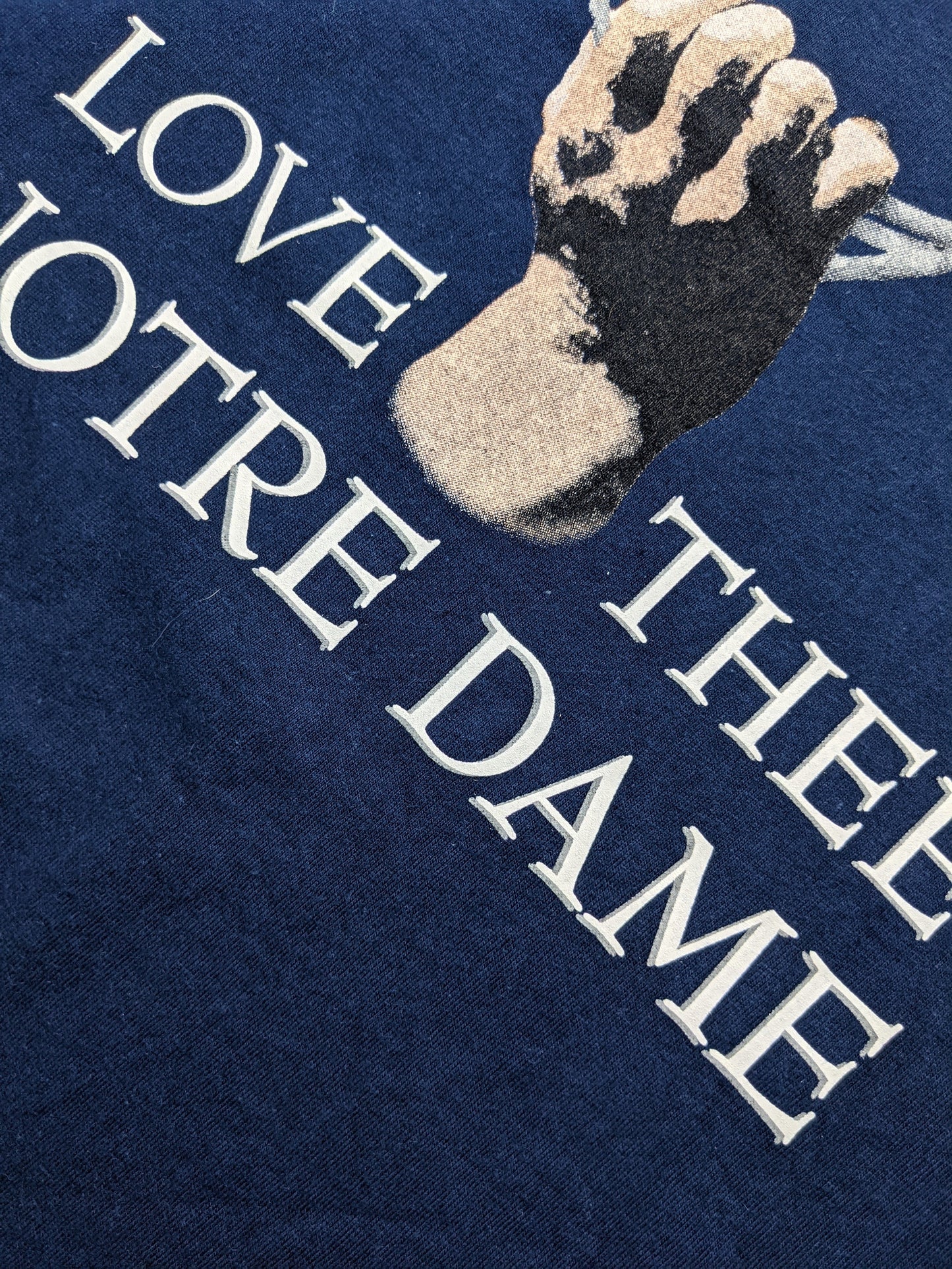 90s Notre Dame NCAA Champion T-Shirt Navy