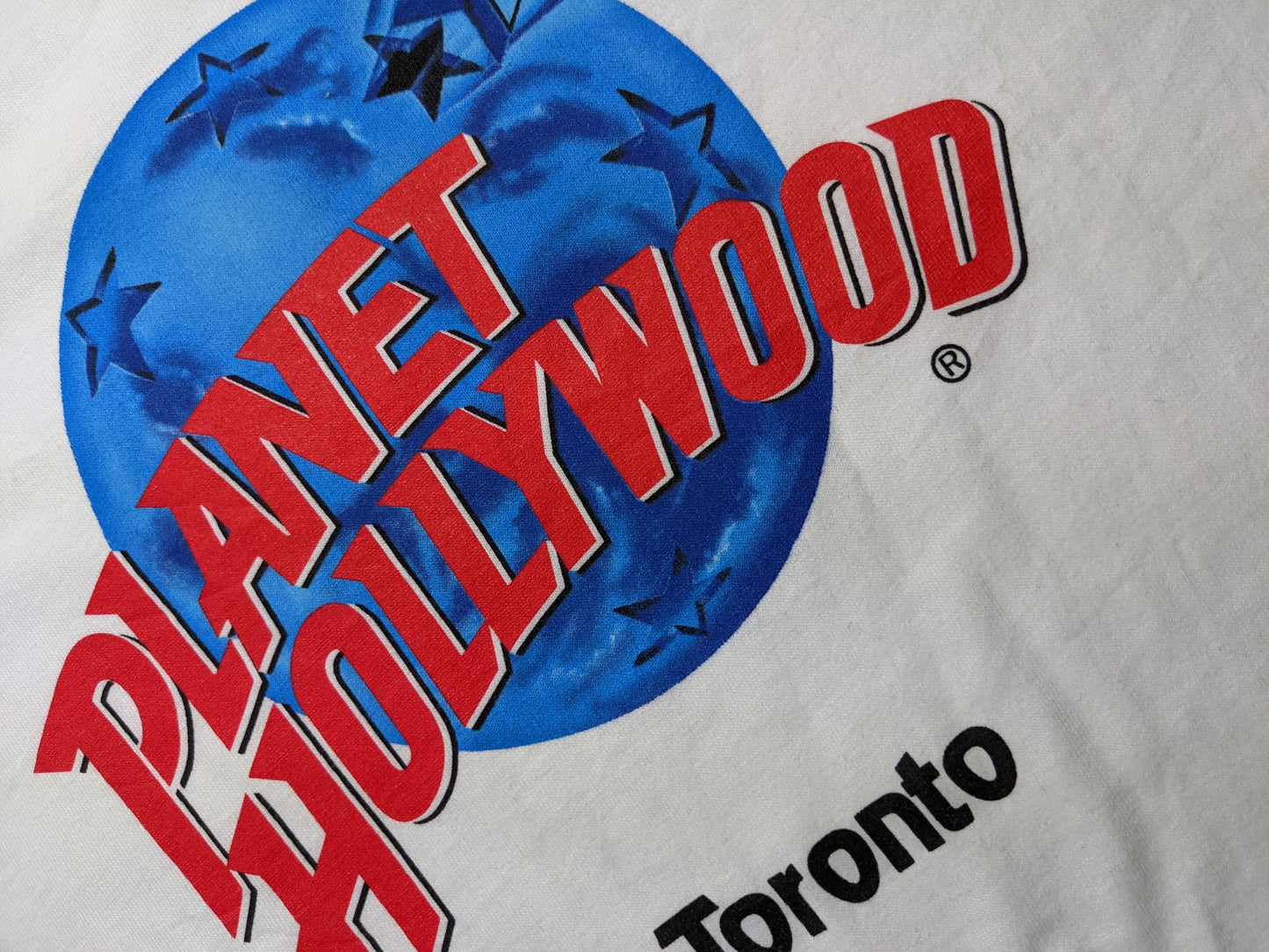 90s Planet Hollywood USA T-Shirt White L/XL