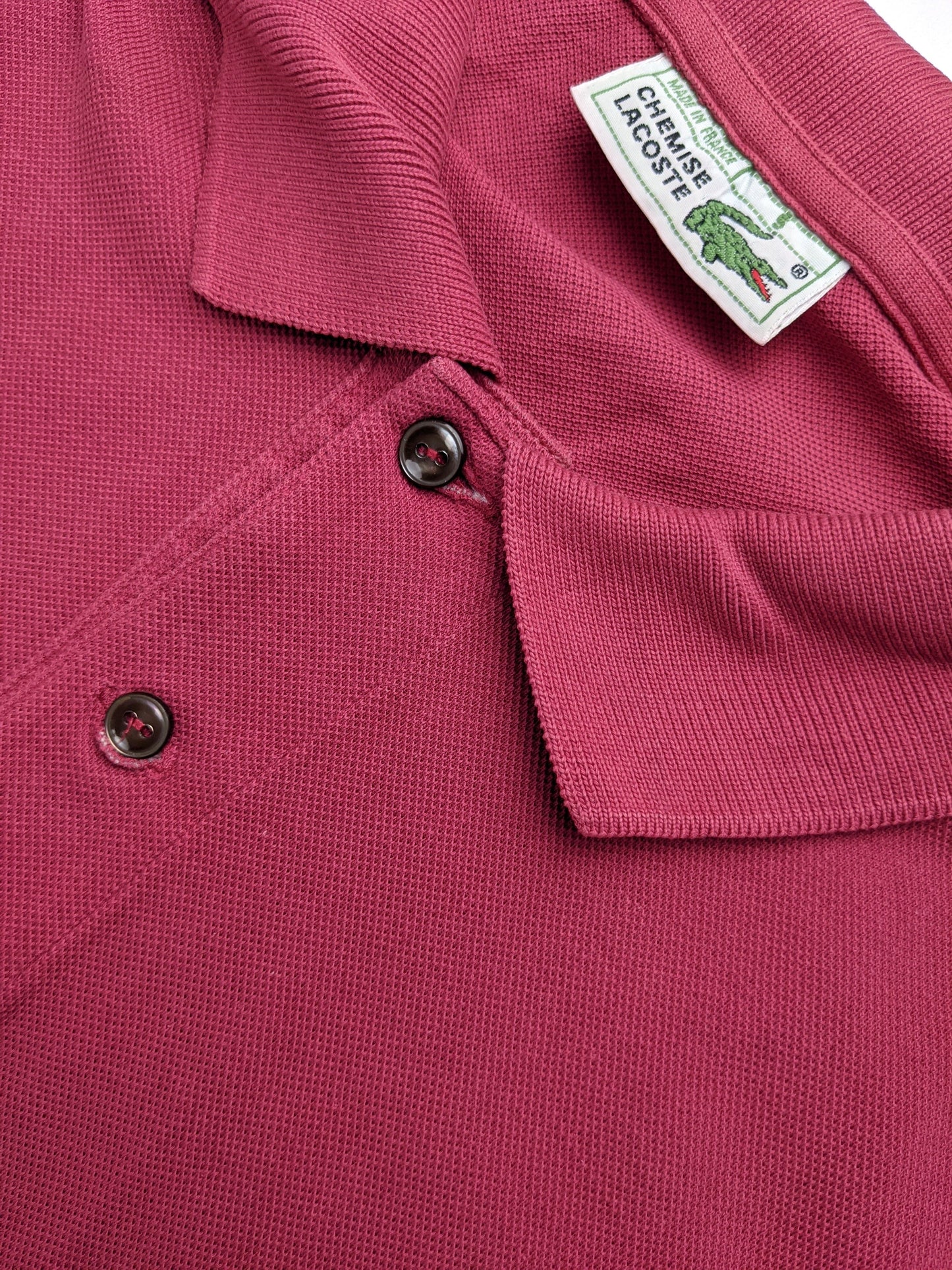 80s Lacoste Polo Red S