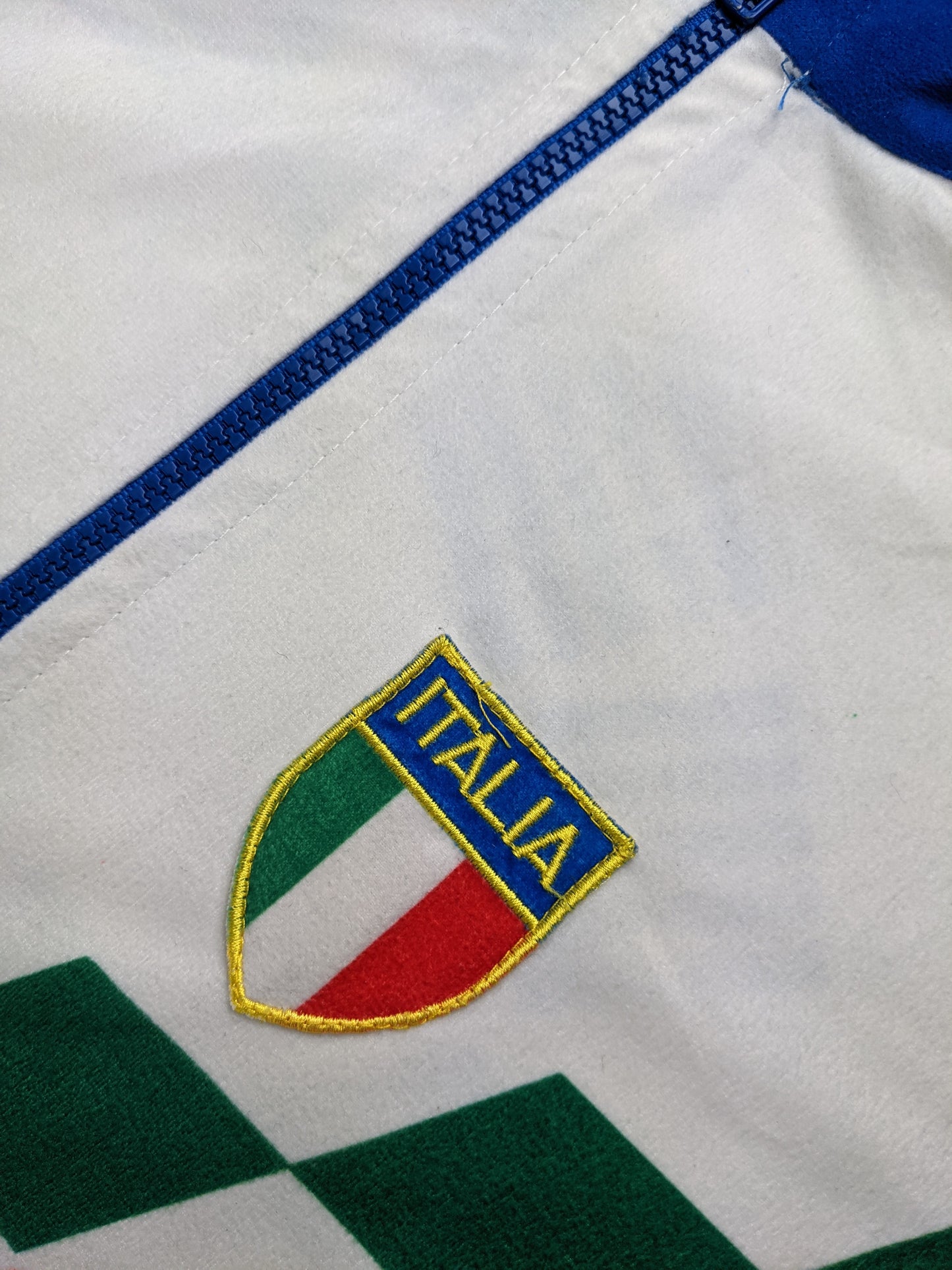 90s Team Italia Di-Bi Rowing Jacket White Blue L