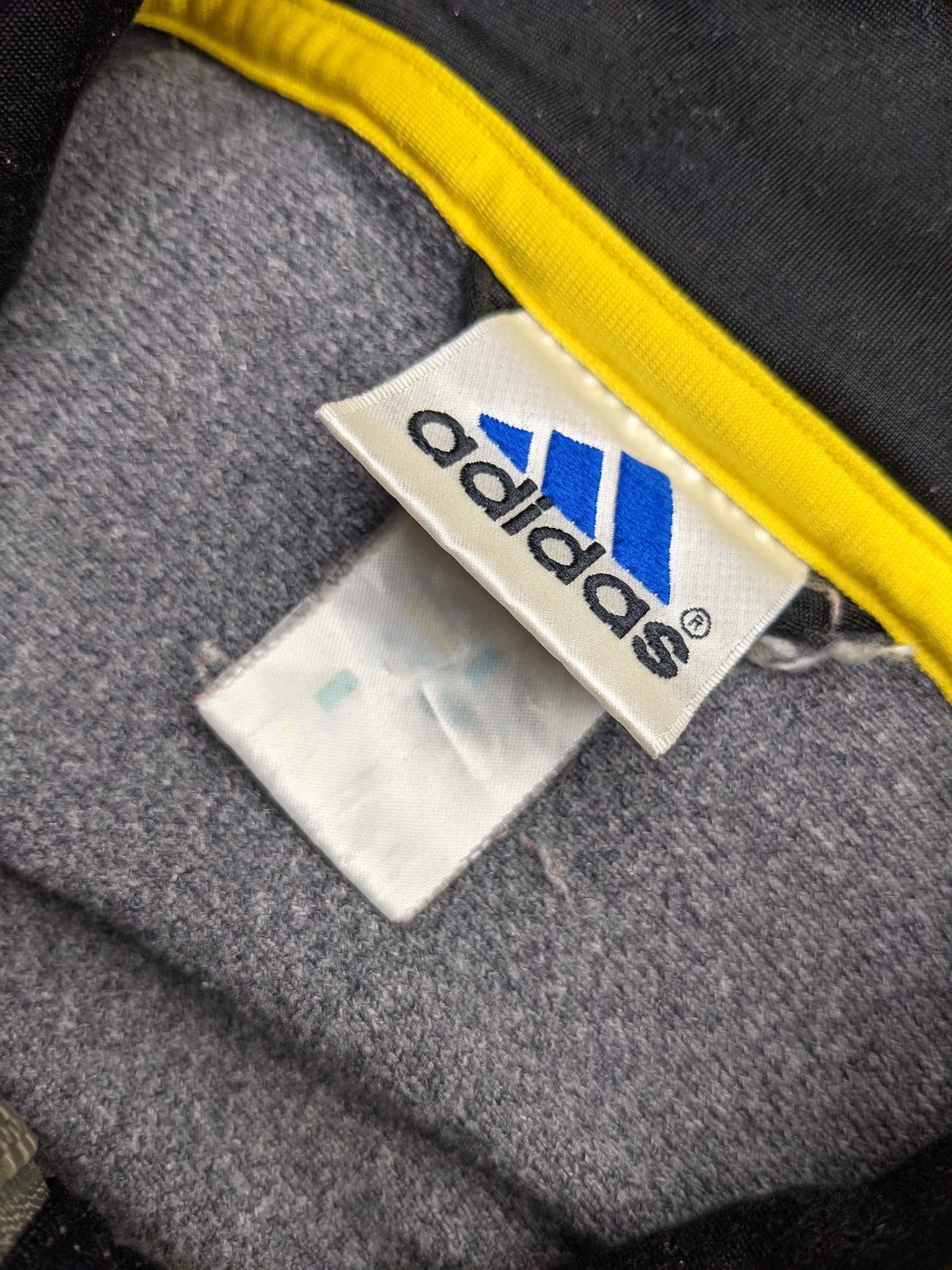 00s Adidas Track Jacket grey yellow M/L