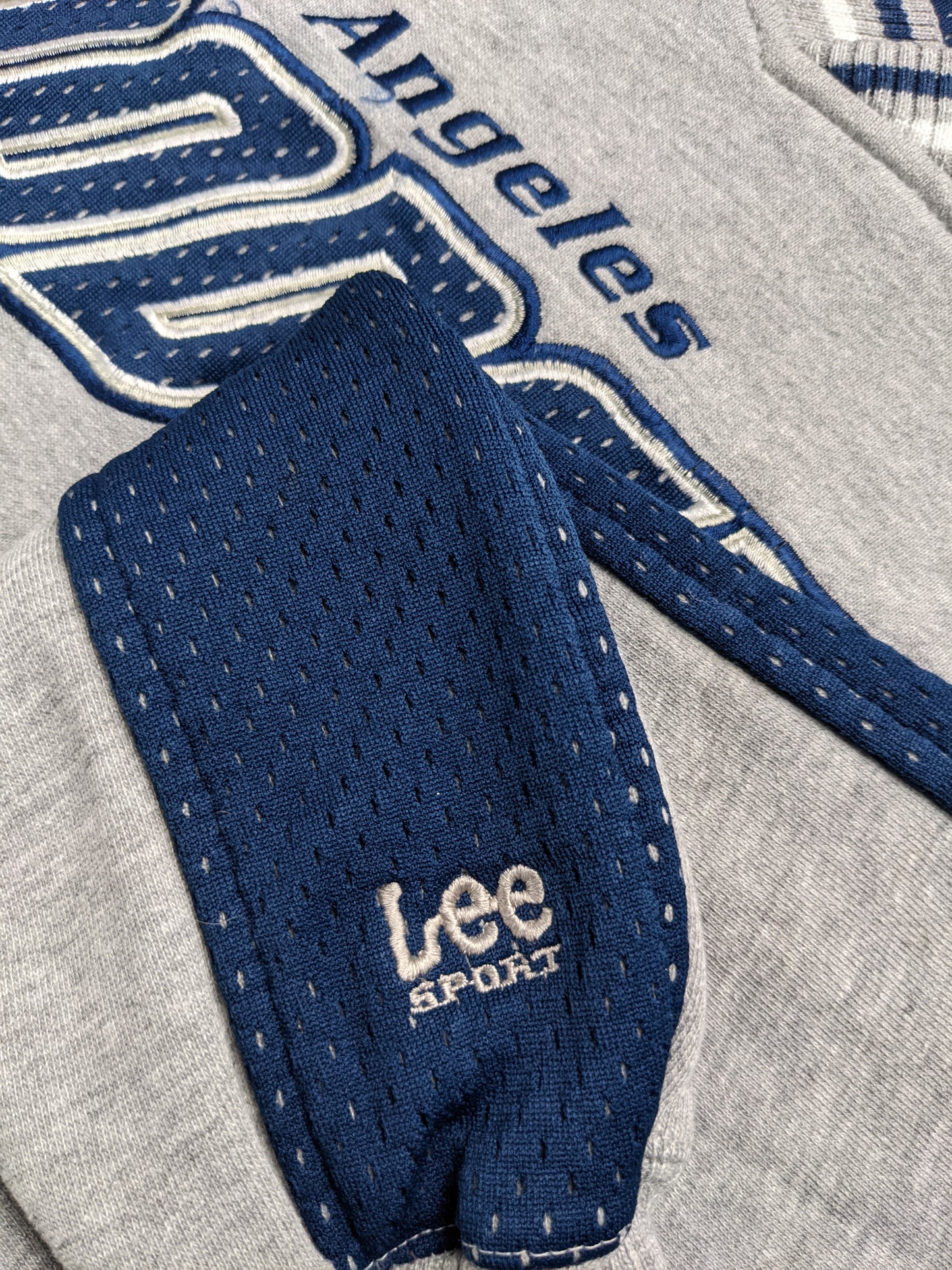 00s Los Angeles Dodgers MLB Lee Sport Sweatshirt Grey