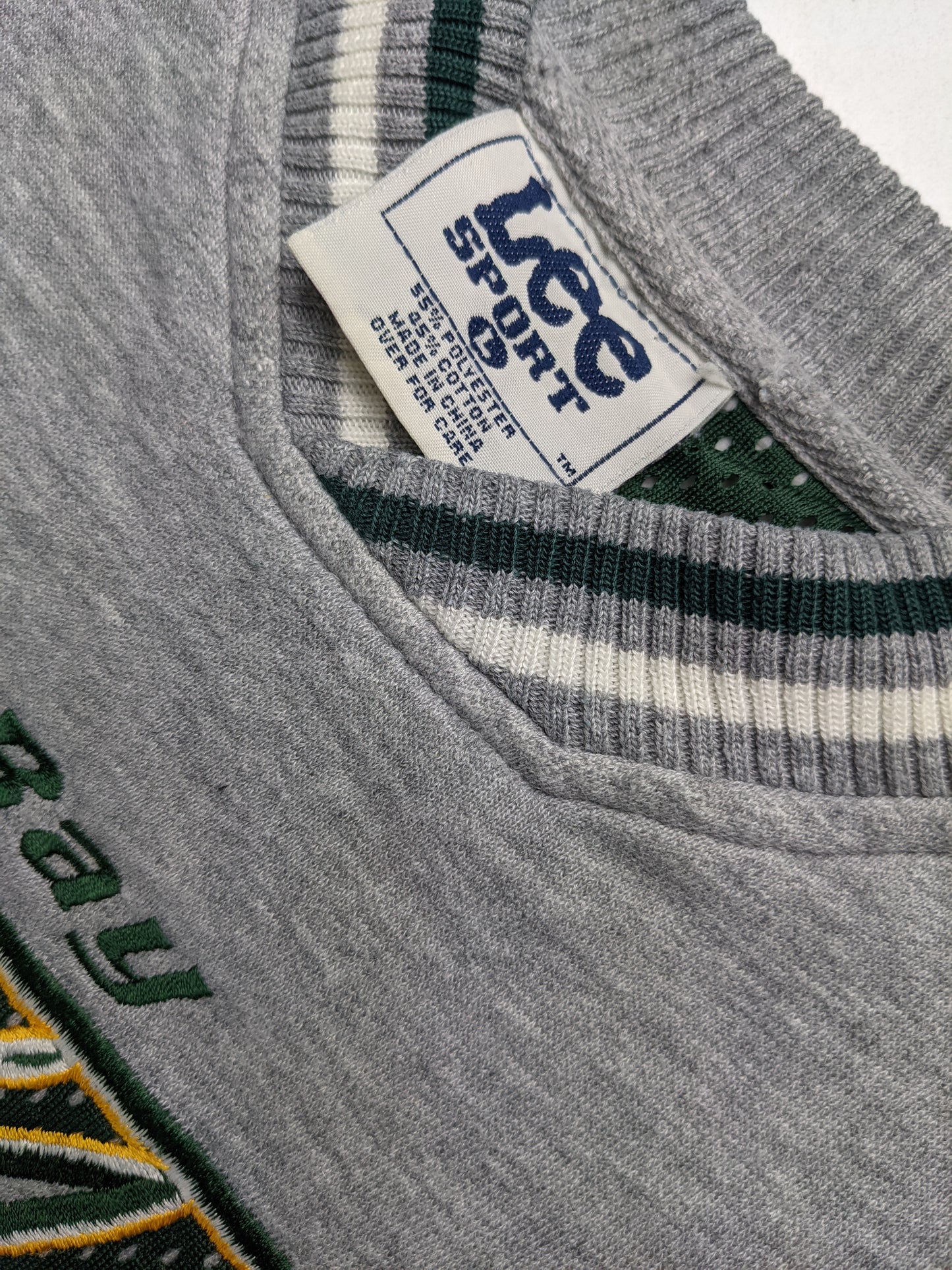 00s Green Bay Packers NFL Lee Sport Sweatshirt Grey