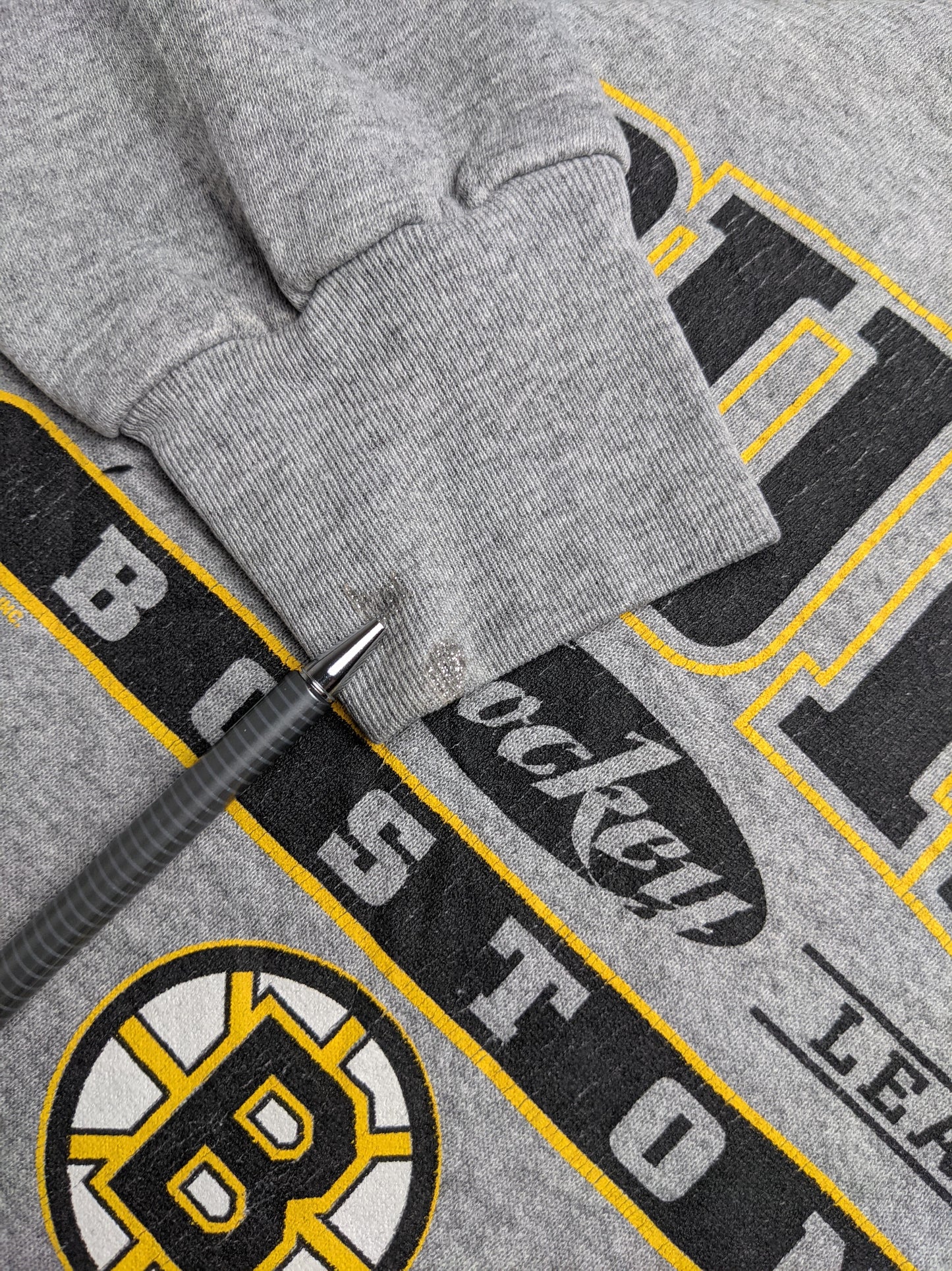 90s Boston Bruins NHL Lee Sport Sweatshirt Grey XL