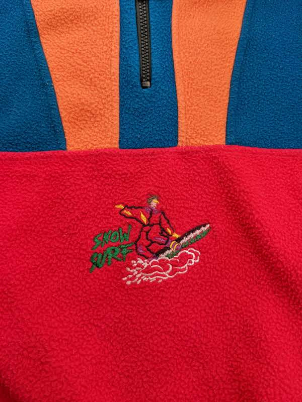 90s Redil Crazy Fleece Red Orange M/L