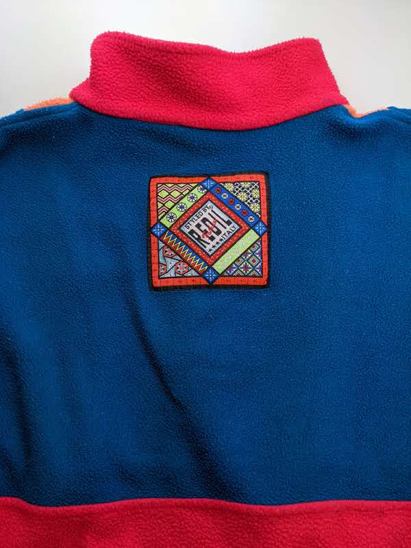 90s Redil Crazy Fleece Red Orange M/L