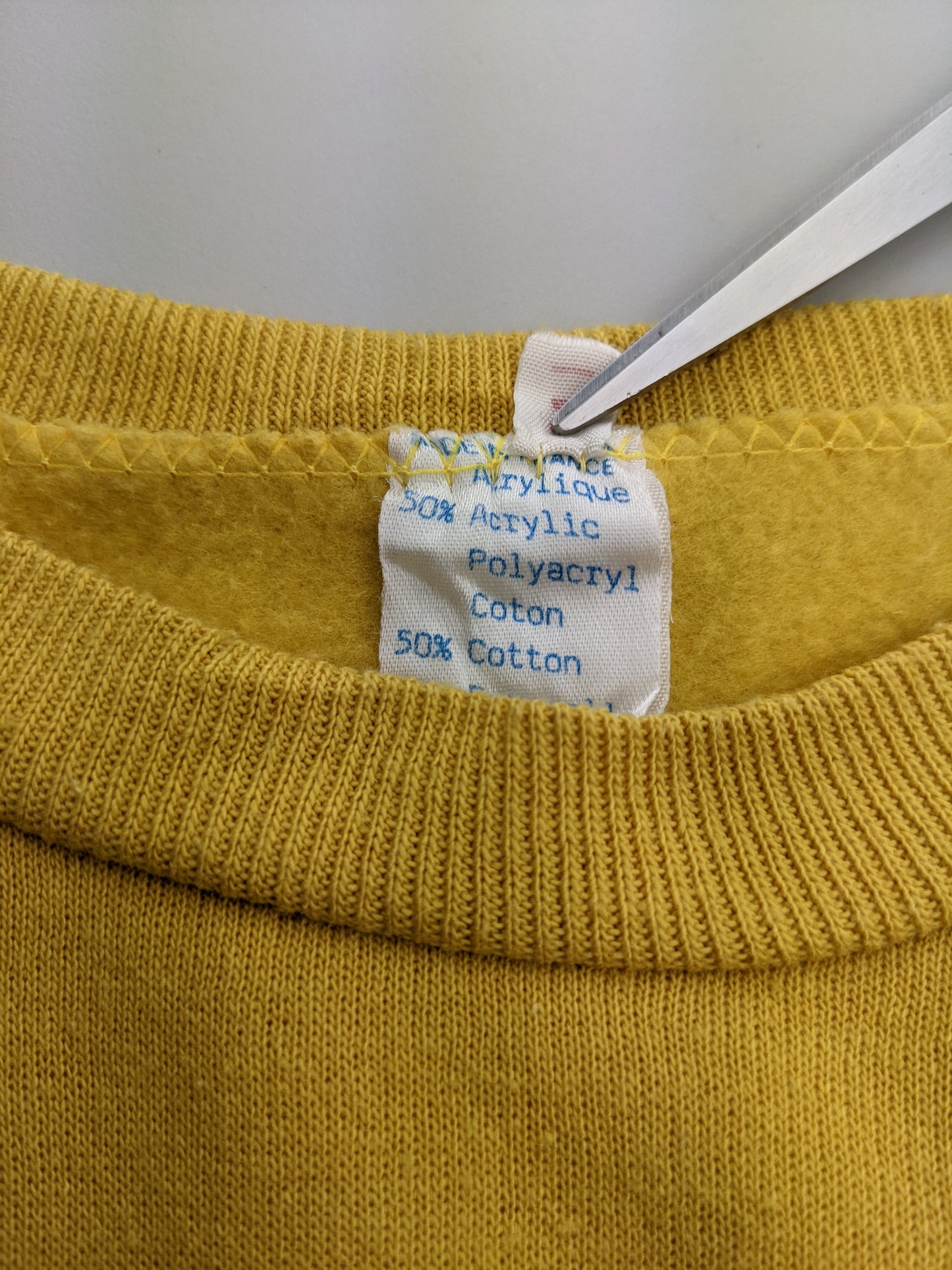 90s Unbranded Sweatshirt Yellow  S