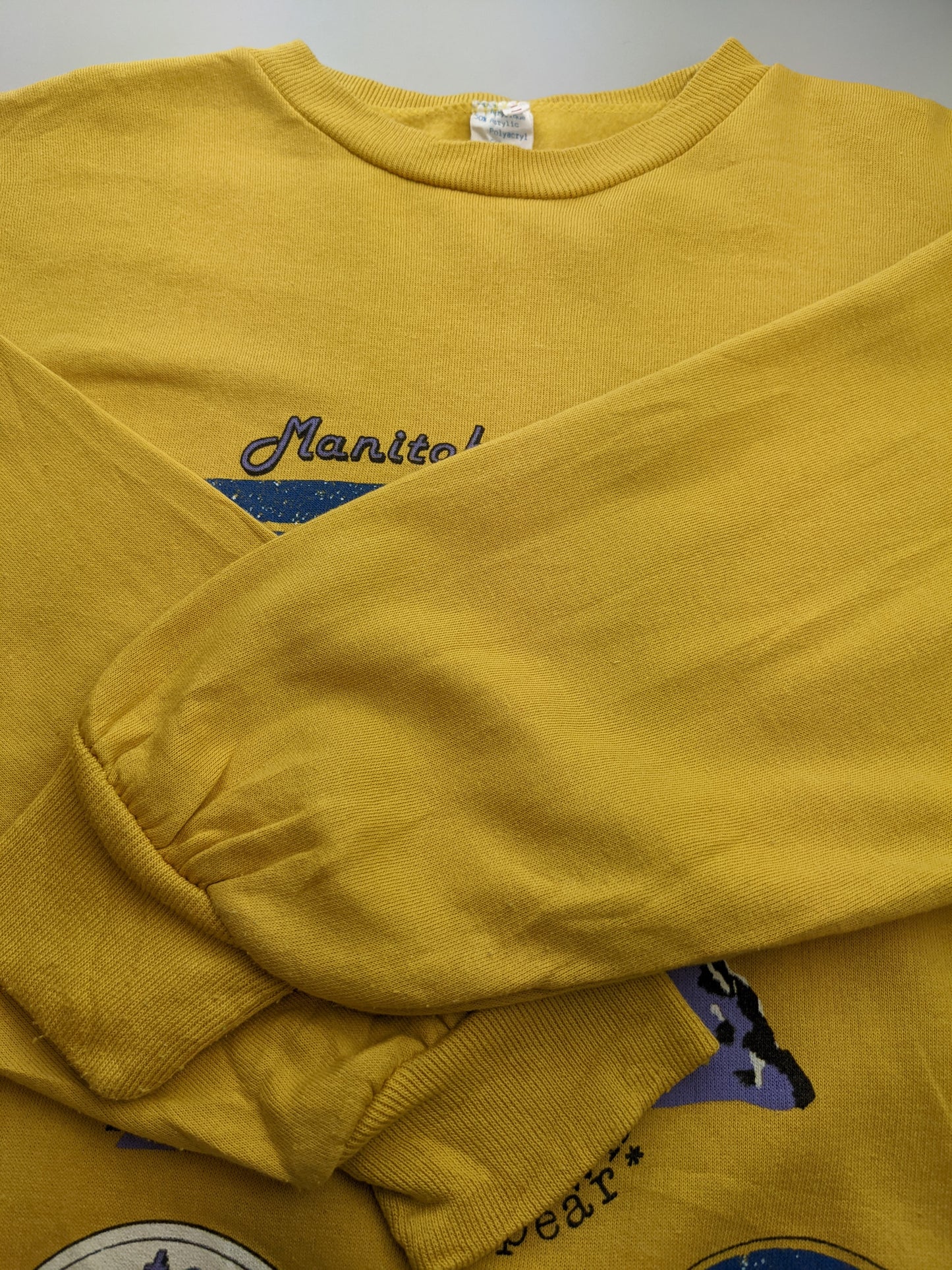 90s Unbranded Sweatshirt Yellow  S