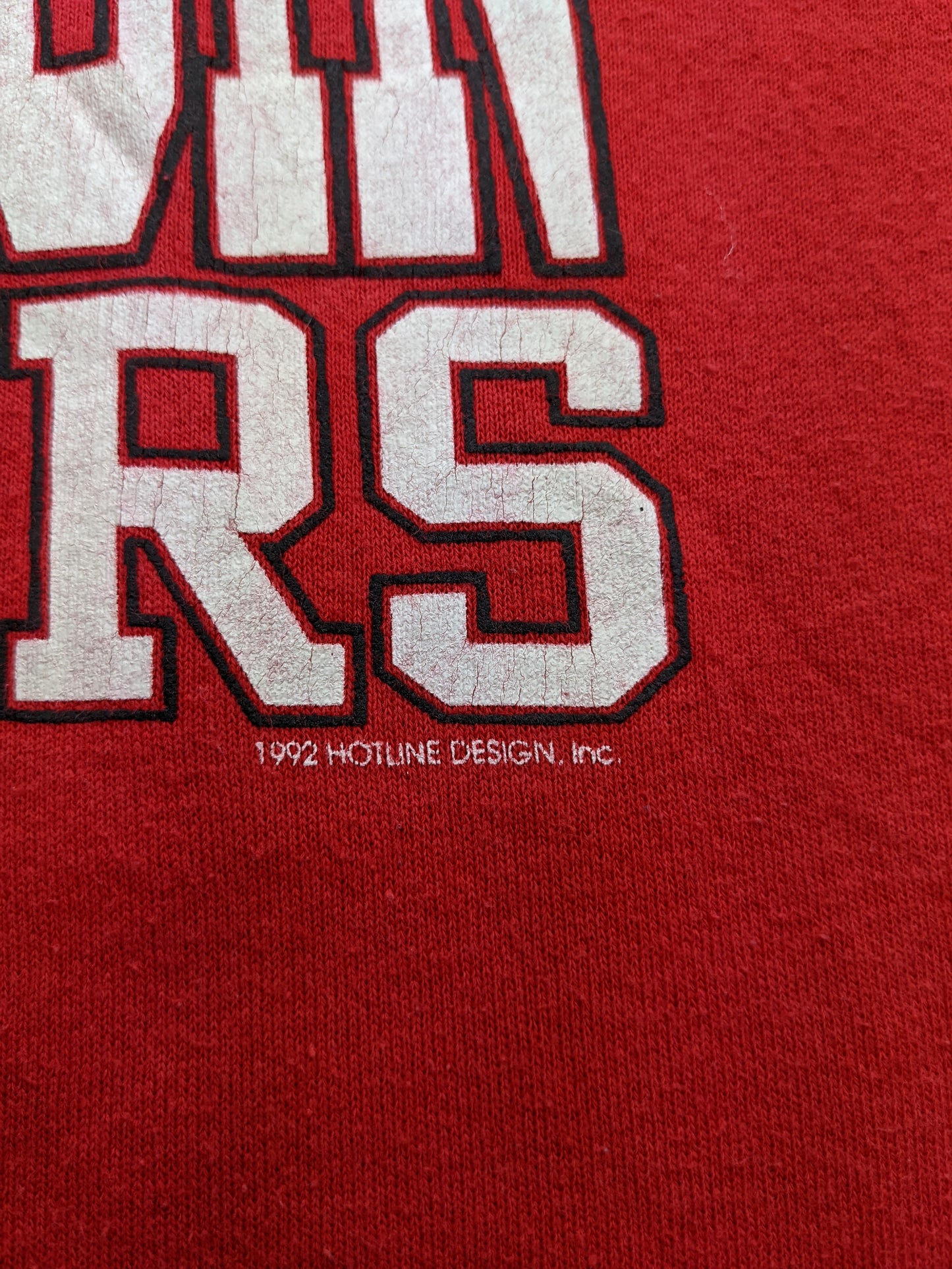 90s Wisconsin Badgers Screen Stars Sweatshirt Red  M/L