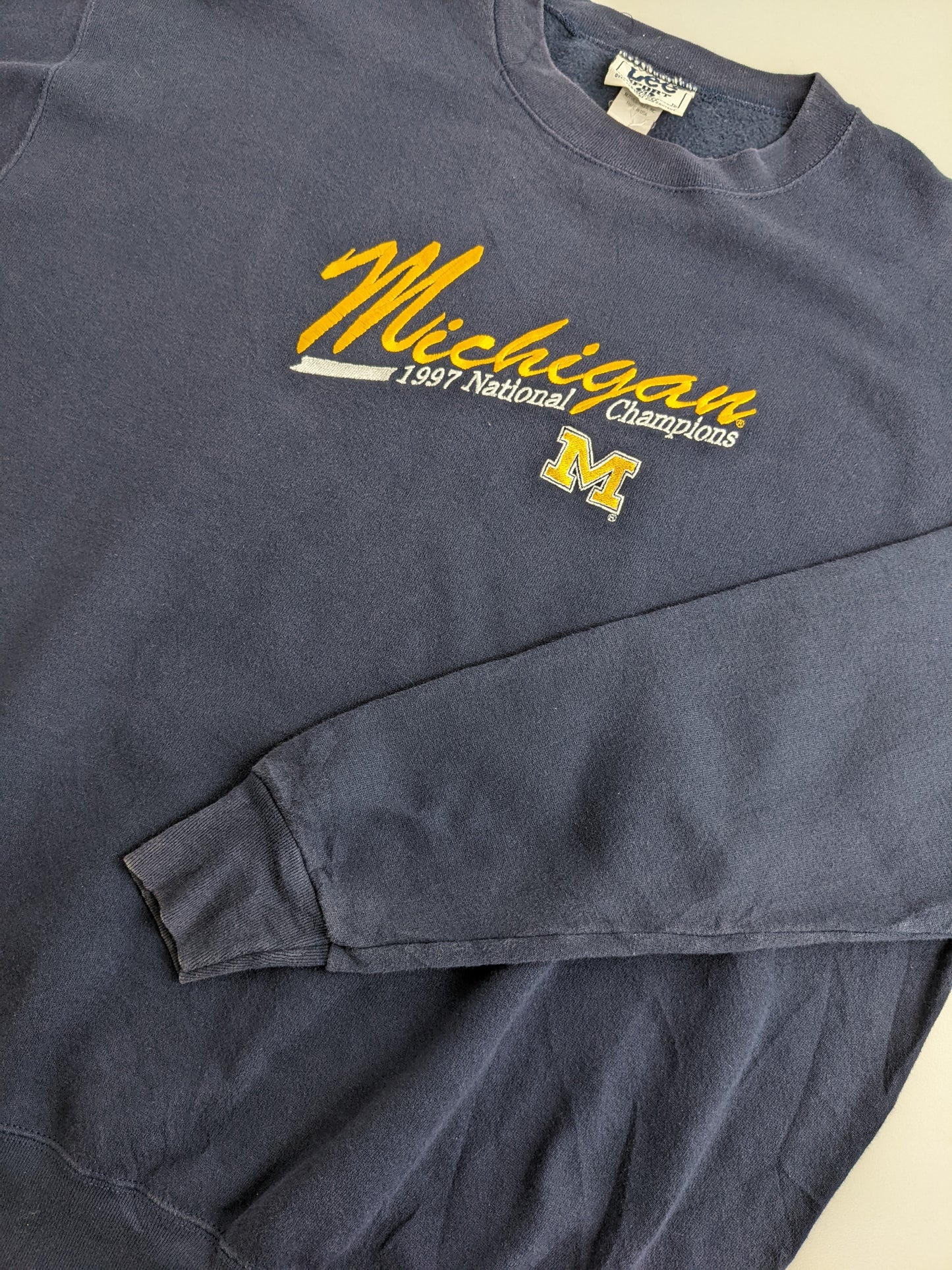 90s Lee Sport Michigan Wolverines NCAA  Navy