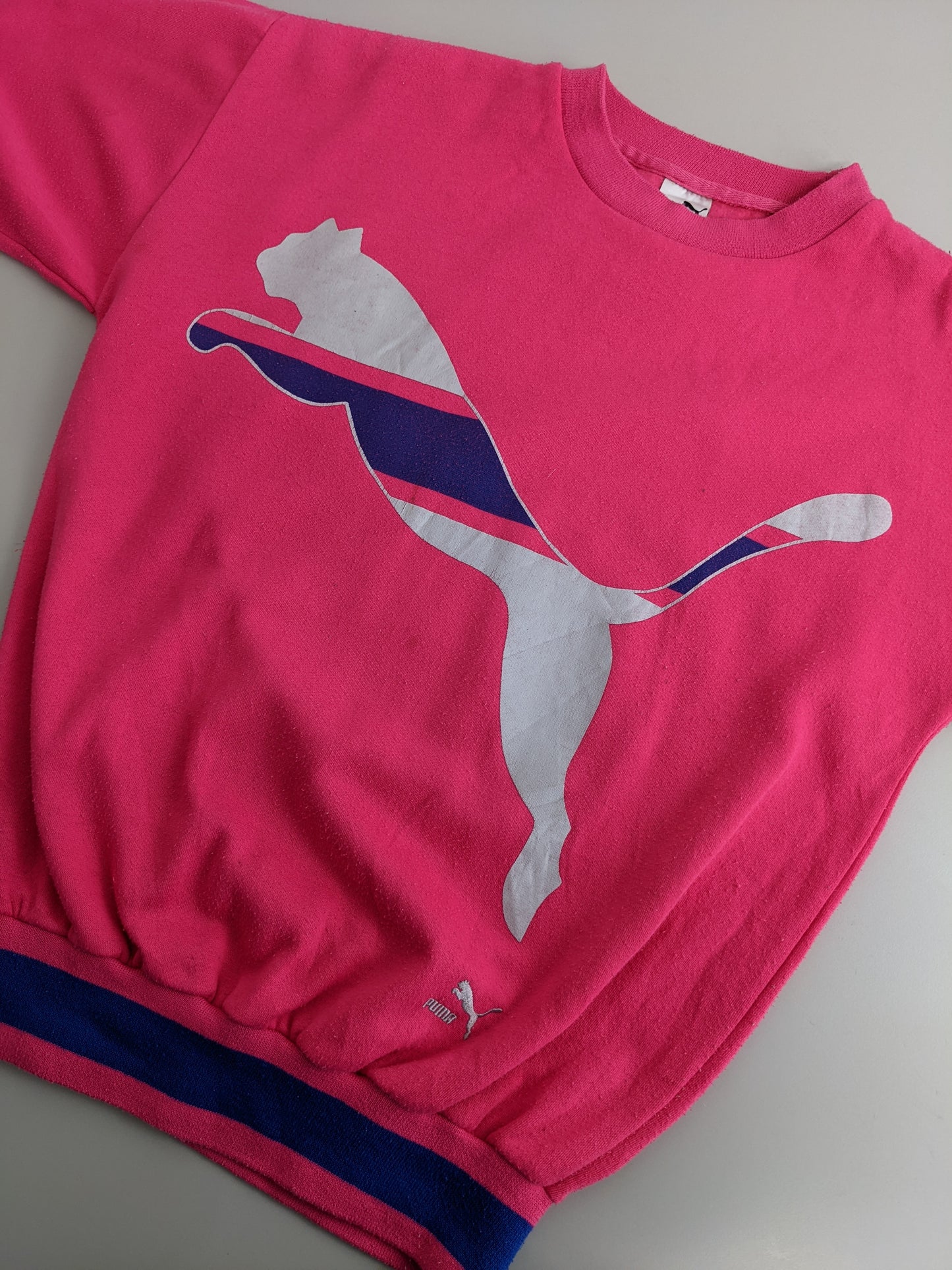 90s Puma Sweatshirt Pink  M