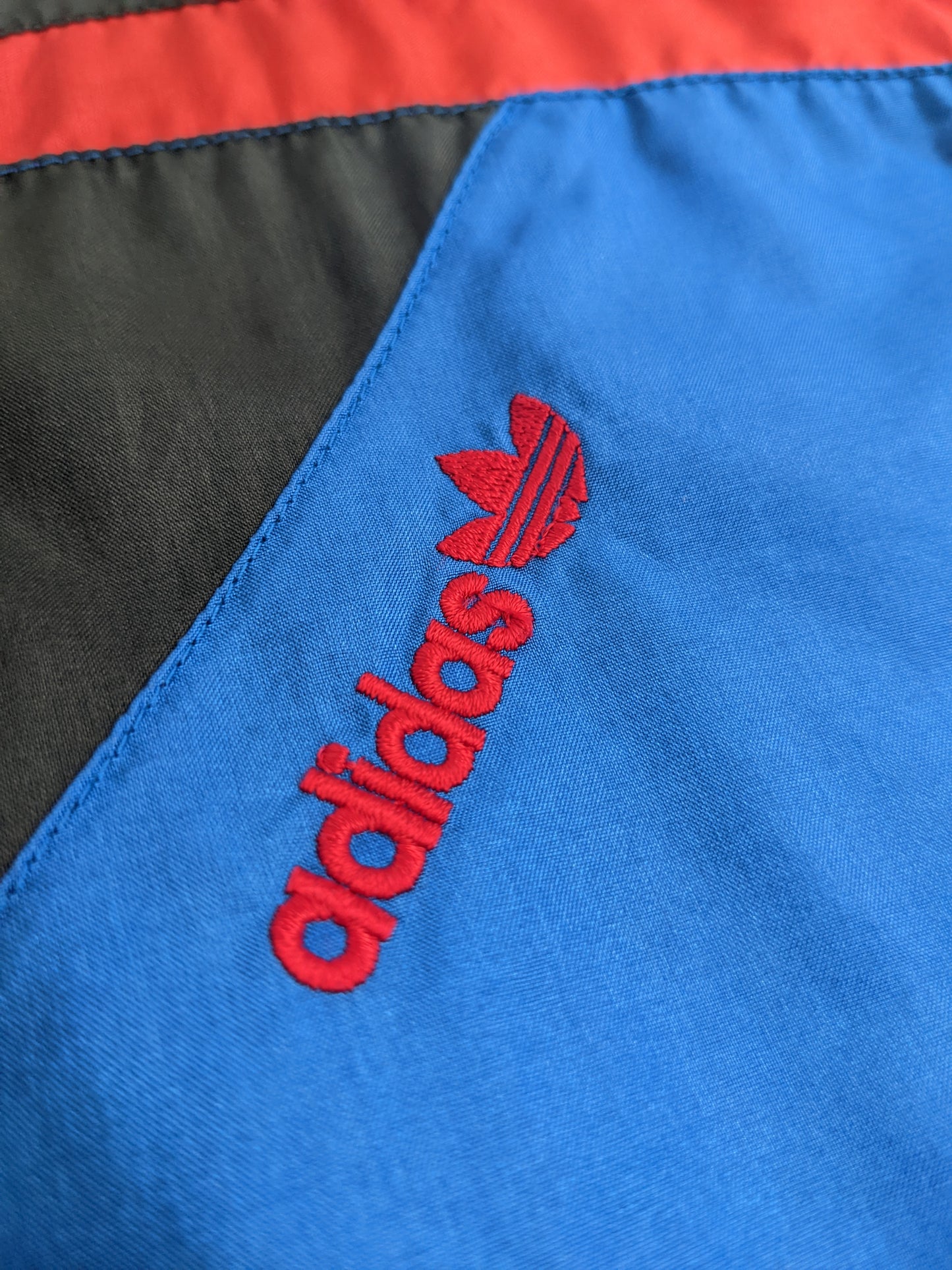 90s Adidas Trackjacket Blue Red L