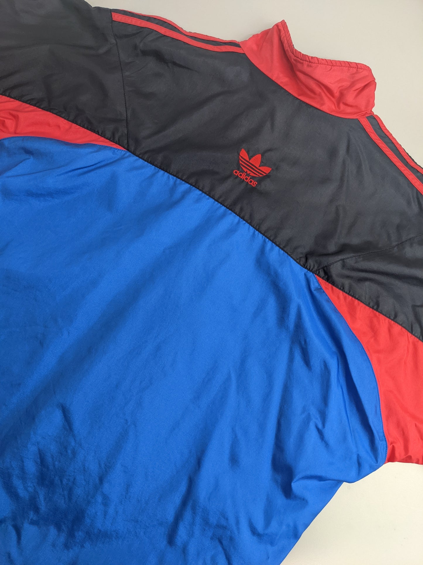 90s Adidas Trackjacket Blue Red L