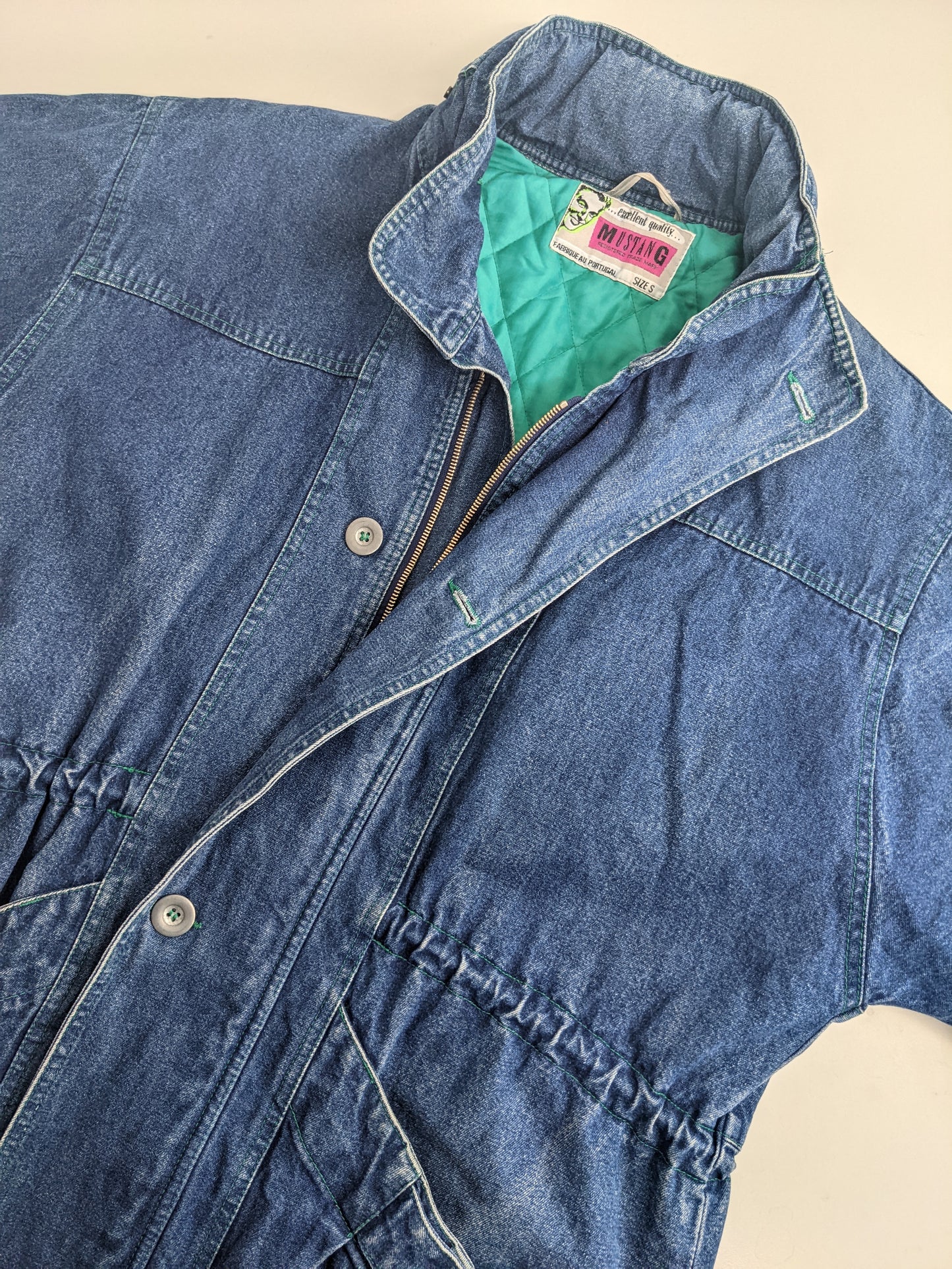90s Mustang Jeans Jacket Blue  M