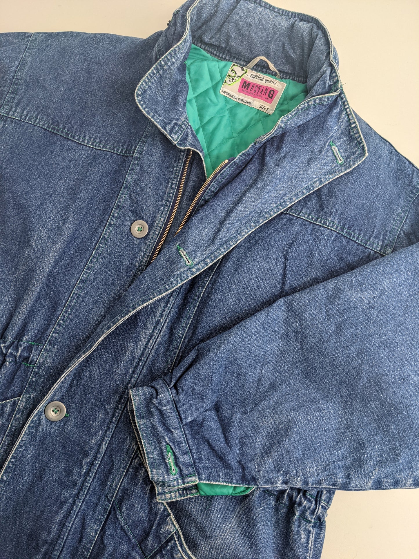 90s Mustang Jeans Jacket Blue  M