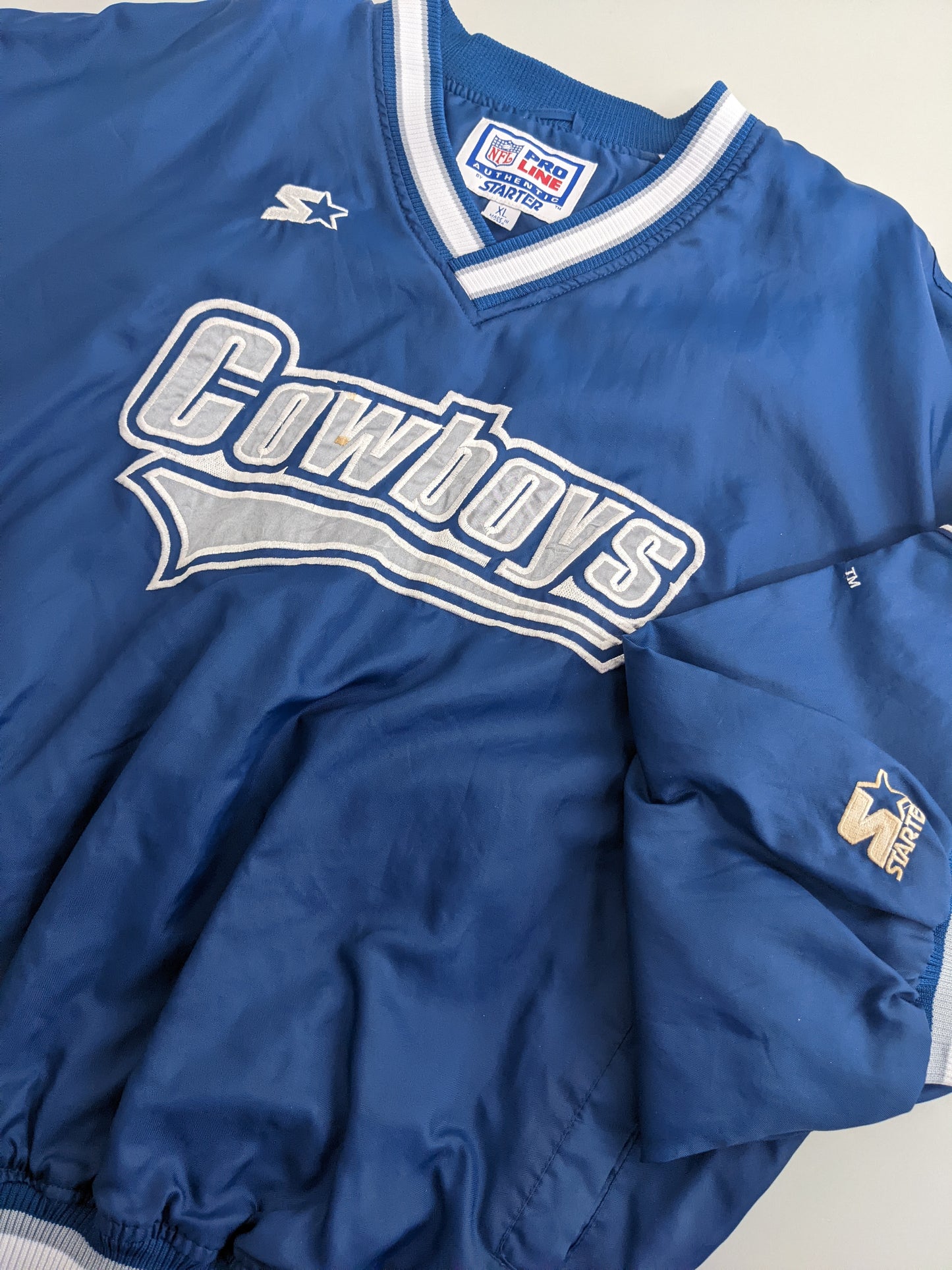 90s Starter Dallas Cowboys NFL Pullover Blue  L